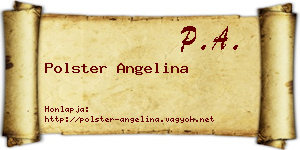 Polster Angelina névjegykártya